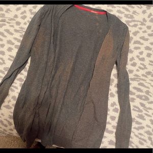 Skinny cardigan that has been bleached!